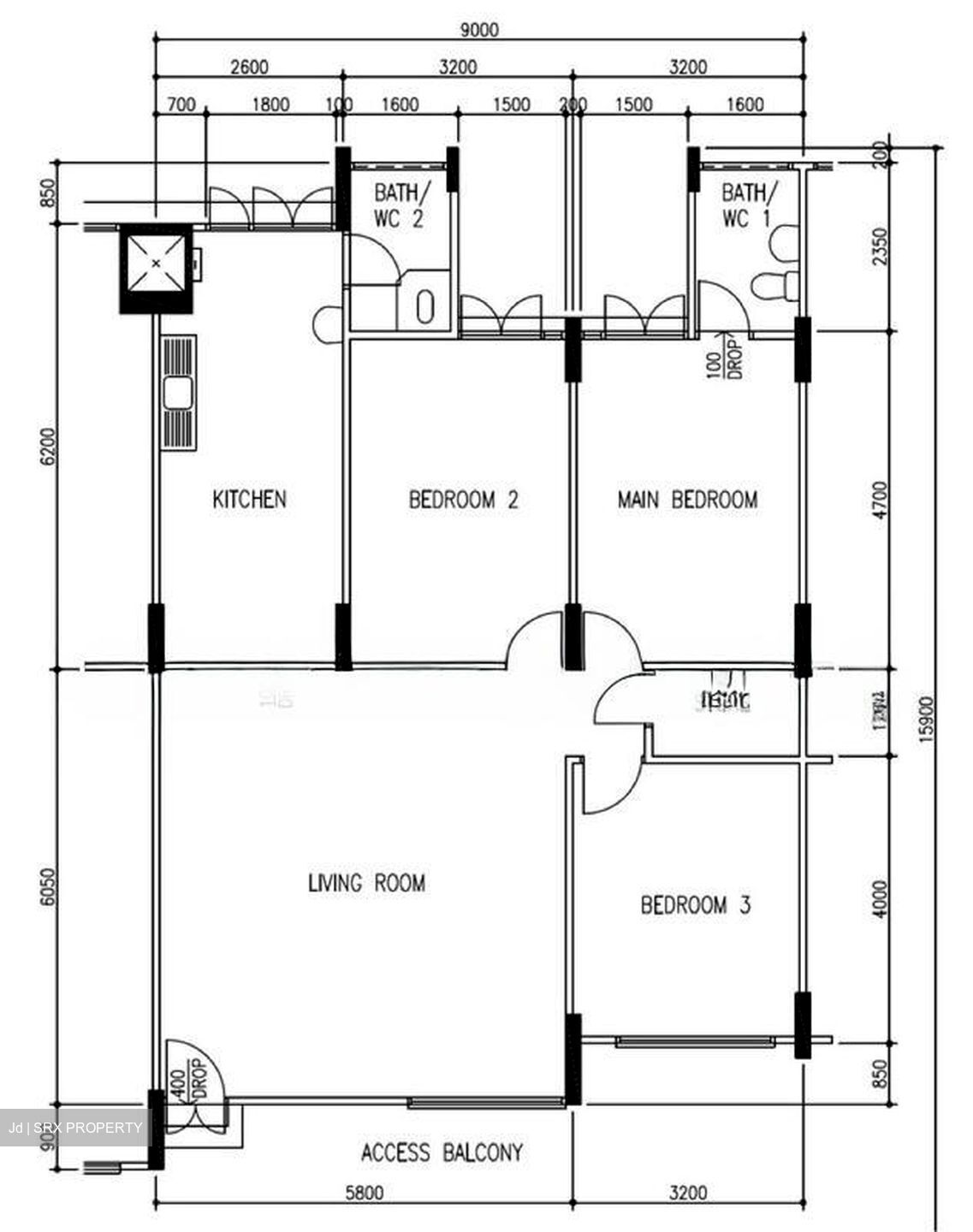 Blk 930 TAMPINES PALMSPRING (Tampines), HDB 4 Rooms #512541811